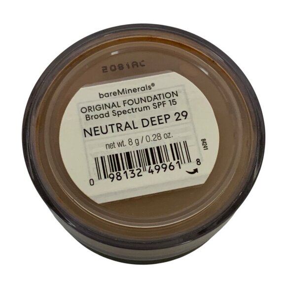BareMinerals Original Powder Foundation SPF 15 Neutral Deep 29 8 g/0.28 Oz Jar - Picture 3 of 4